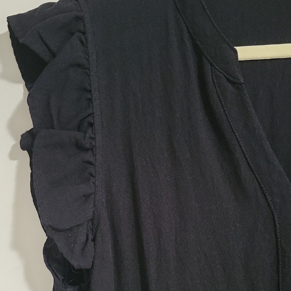 Entro Black Ruffled Dress - Picture 2 of 7